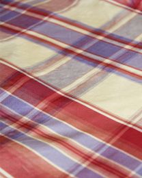 Plaid Silk Taffeta Fabric - Clover Club