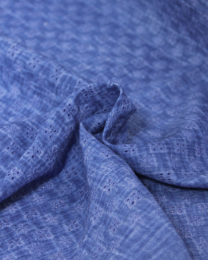 Broderie Double Gauze Fabric - Blueberry Wash