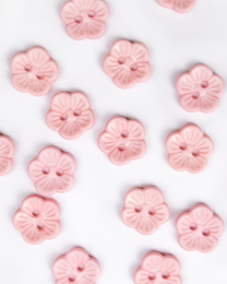 Button - Petit Fleur Pink - 14mm