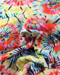 Cotton Double Gauze Fabric - Rainbow Tie Dye
