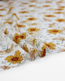 Pure Cotton Lawn Fabric - Sunburst Bloom
