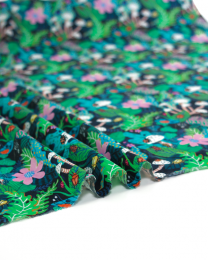 Pure Cotton Lawn Fabric - Twilight Bugs & Blooms