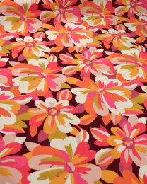 Rayon Challis Fabric - Tapestry - Sunset Bloom