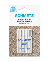 Schmetz Sewing Machine Needles - Jersey Ballpoint 80/12