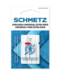 Schmetz Sewing Machine Needles - Extra Wide Twin 100/16 6mm