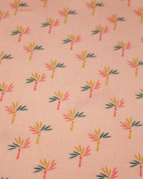 Viscose Challis Lawn Fabric - Bamboo Bloom Pink