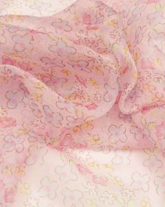 silk chiffon floral fabric